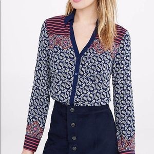 Express Portofino paisley print blouse
